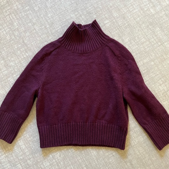 Ann Taylor Wool Blend Oversize Turtleneck Sweater - Picture 2 of 6